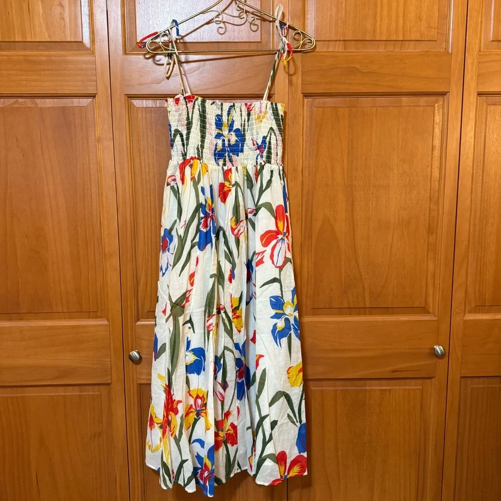 Tory Burch Iris Floral Print Beach Dress